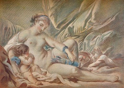 Wenus i Kupidyn, XVIII wiek, 1919 autorstwa Louis Marin Bonnet
