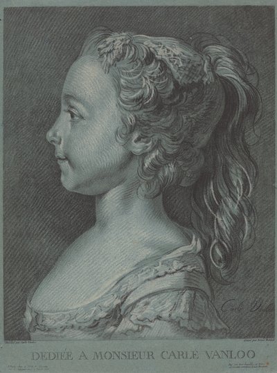 Marie-Rosalie Vanloo autorstwa Louis Marin Bonnet after Carle Van Loo
