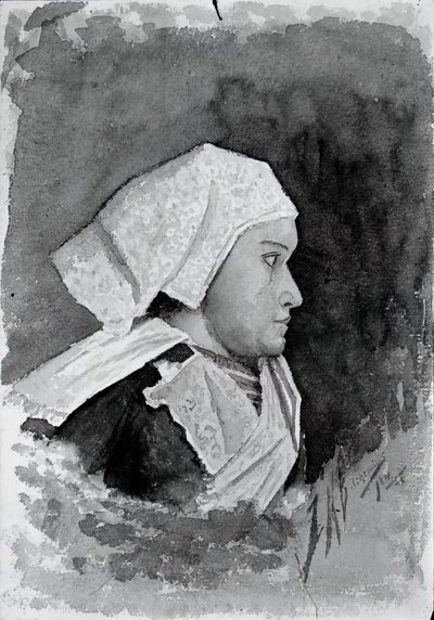 Wieśniczka Bretania, 1884. autorstwa Louis Michel Eilshemius