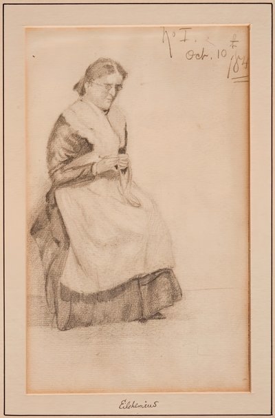 Robienie na drutach, 1884. autorstwa Louis Michel Eilshemius