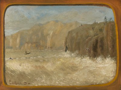 Dwie mewy i klify, ca. 1913-1921. autorstwa Louis Michel Eilshemius