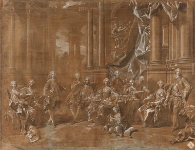 Rodzina Philipa V. autorstwa Louis Michel van Loo