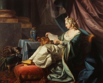 Młody sułtan czytający list, autorstwa Louis Michel van Loo
