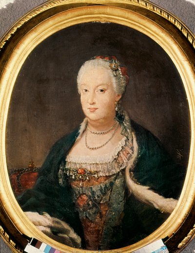 Barbara z Braganzy (1711-1758), królowa Hiszpanii (1746-1758), żona Ferdynanda VI autorstwa Louis Michel van Loo