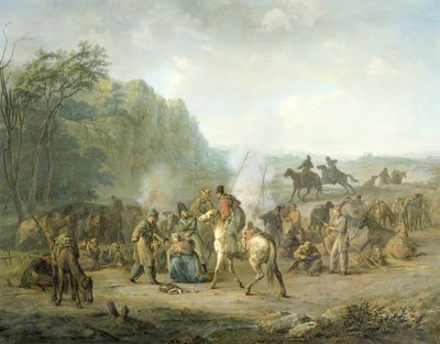 Biwak kozacki, 1813 autorstwa Louis Moritz