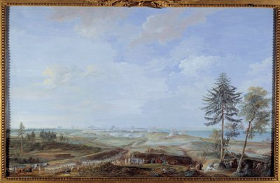 Wojna o niepodległość Stanów Zjednoczonych (1775-1783): „”Oblężenie Yorktown od 6 do 19 października autorstwa Louis Nicolas van Blarenberghe