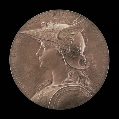 Stulecie Banku Francji, 1800-1900 [awers], 1900. autorstwa Louis Oscar Roty