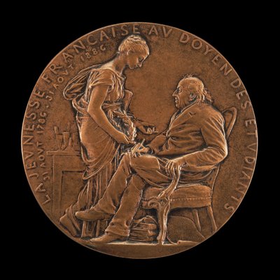 Michel-Eugène Chevreul, 1786-1889, chemik, fizyk i filozof, 1886. autorstwa Louis Oscar Roty
