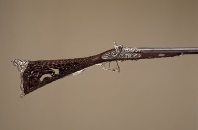 Dwulufowa strzelba perkusyjna, francuska, Paryż, dat. 1854 autorstwa Louis Perrin