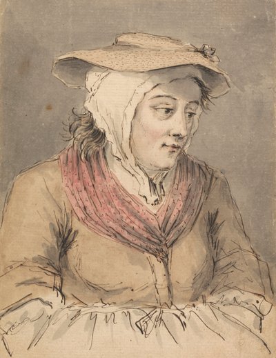 Rybaczka, ręce pod fartuchem autorstwa Louis Philippe Boitard