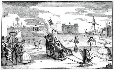 Triumf szaleństwa, 1749. autorstwa Louis Philippe Boitard