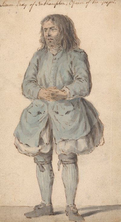 Simon Eady z Northhampton, otwierający Ewangelię autorstwa Louis Philippe Boitard