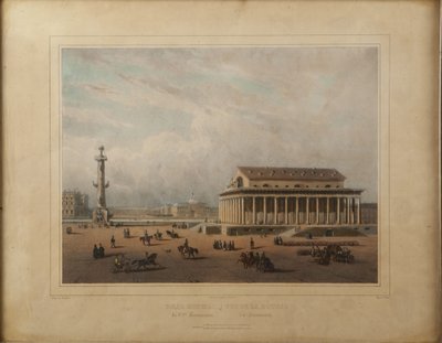 Giełda w Sankt Petersburgu, koniec lat 40. XIX wieku. autorstwa Louis Pierre Alphonse Bichebois