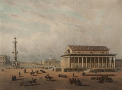 Giełda w Sankt Petersburgu, koniec lat 40. XIX wieku. autorstwa Louis Pierre Alphonse Bichebois