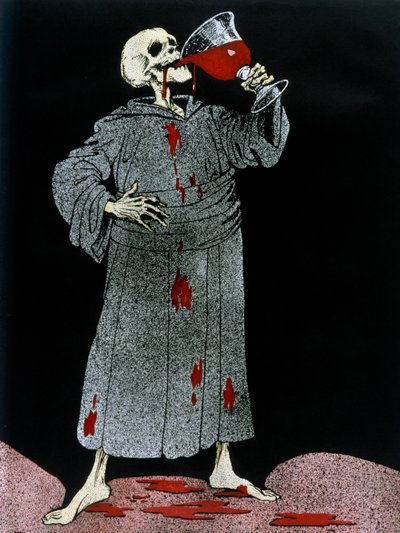 „Do zdrowia, cywilizacji!”, 1916 autorstwa Louis Raemaekers