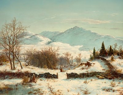 Scena zimowa autorstwa Louis Remy Mignot