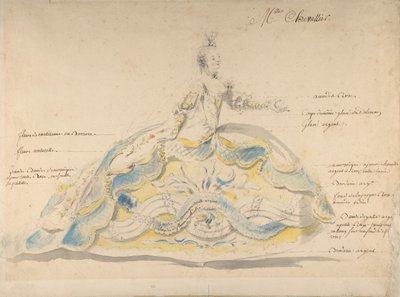 Panna Marie-Jeanne Fesch Chevallier, . autorstwa Louis Rene Boquet