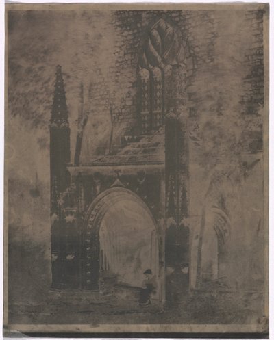 Fontanna Notre Dame w Saint-Brieuc, Bretania, około. 1853. autorstwa Louis Rémy Robert