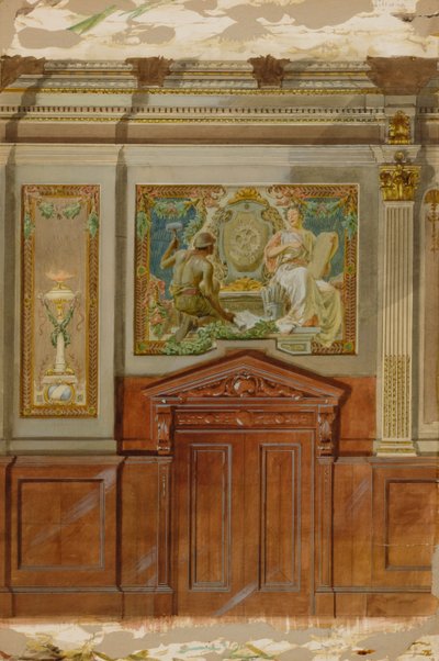Arbitraż, koniec XIX-początek XX wieku. autorstwa Louis Schaettle