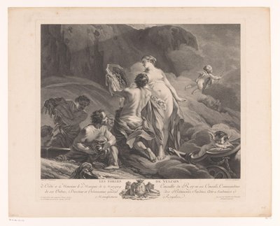 Wenus i Vulcanus Les Forges de Vulcain (tytuł na obiekcie) autorstwa Louis Simon Lempereur
