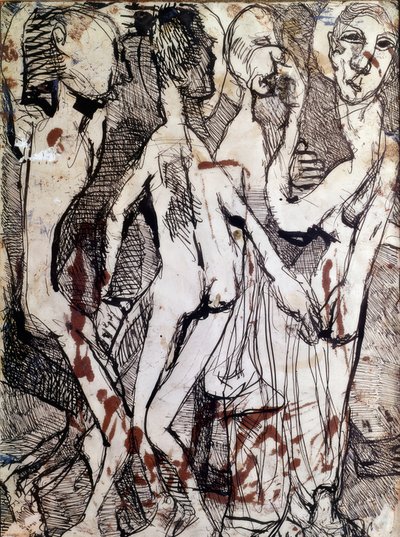 Kompozycja z figurami autorstwa Louis Soutter