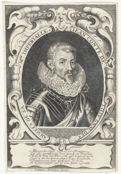 Portret Johanna Tserclaesa, hrabiego Tilly autorstwa Louis Spirinx
