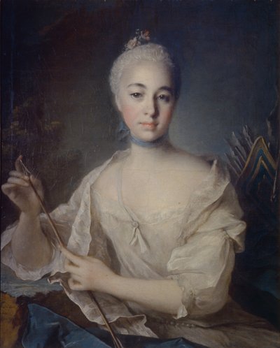 Portret hrabiny Anny Woroncowej 1743-1769, ok. 1758 autorstwa Louis Tocqué