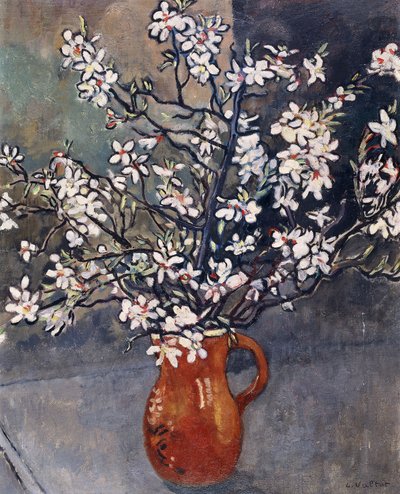 Kwiat migdałowca, ok. 1925 r. (olej na płótnie) autorstwa Louis Valtat