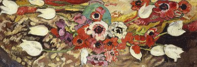 Anêmonas e Tulipas Brancas; Anemones et Tulipes Blanches Polonês autorstwa Louis Valtat