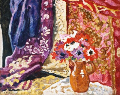 Anemony z zasłonami autorstwa Louis Valtat