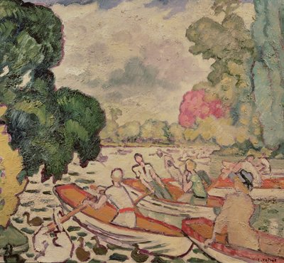 Łodzie w Lasku Bulońskim autorstwa Louis Valtat