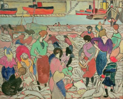Kupowanie ryb w Boulogne autorstwa Louis Valtat