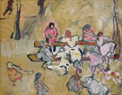 Dzieci bawiące się na Rue Caulaincourt, ok. 1907-14 (olej na płótnie) autorstwa Louis Valtat