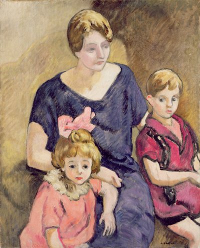 Matka i dzieci (olej na płótnie) autorstwa Louis Valtat