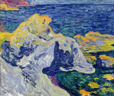 Skały w Antheor (Var) 1900 (olej na płótnie) autorstwa Louis Valtat