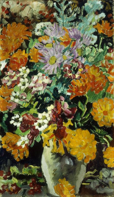 Wazon kwiatów; Vase de Fleurs, ok. 1930 r. (olej na płótnie) autorstwa Louis Valtat