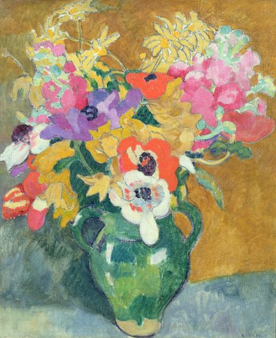 Wazon z kwiatami, ok. 1925 r. (olej na płótnie) autorstwa Louis Valtat