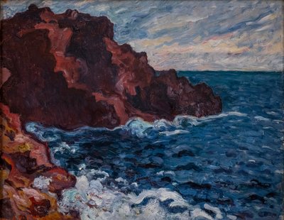 Fioletowe skały (Morski przypływ) autorstwa Louis Valtat