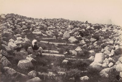 Ruiny w pobliżu Bejrutu, Liban autorstwa Louis Vignes