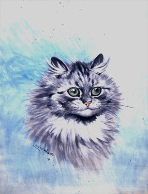 Zamyślony wygląd autorstwa Louis Wain