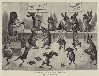 Zerwanie na czas wakacji autorstwa Louis Wain