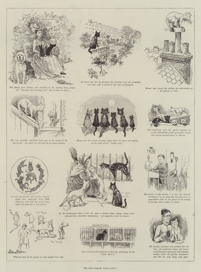 Nie zapomnijcie o swoich kotach! autorstwa Louis Wain