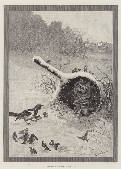 Posiadanie to dziewięć punktów prawa autorstwa Louis Wain