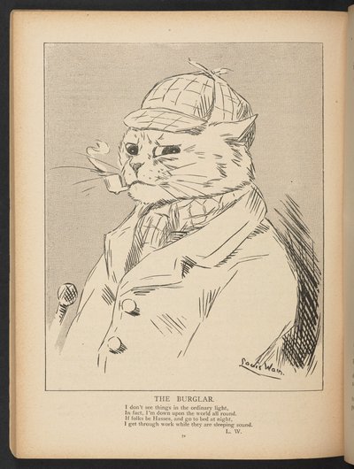 The Burglar, ze s. 72, Louis Wain Annual autorstwa Louis Wain