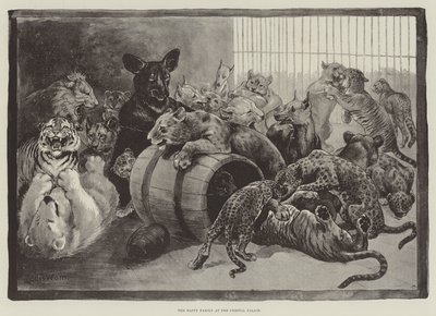 Szczęśliwa rodzina w Kryształowym Pałacu autorstwa Louis Wain