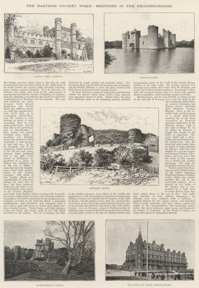 Tydzień krykieta Hastings, szkice w sąsiedztwie autorstwa Louis Wain
