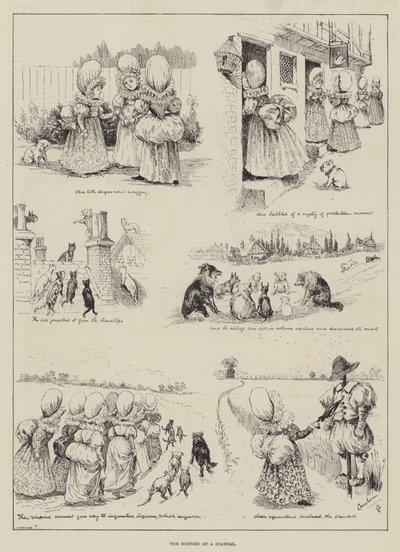 Historia skandalu autorstwa Louis Wain