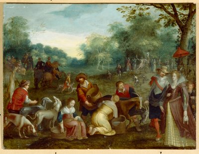 Wiosna (olej na płótnie) autorstwa Louis de (circle of) Caullery