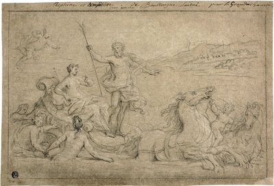 Triumf Neptuna i Amfitryty, 1706-07 autorstwa Louis de Boullongne