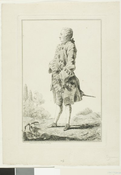 Peter Josef-Victor de Benseval autorstwa Louis de Carmontelle